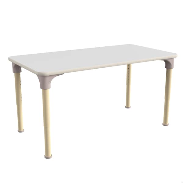 Flash Furniture 23.5 in W, 47 in L, 23 in H, Beechwood, Birch Plywood, Steel, Beech/White MK-ME088026-GG - main